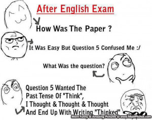 English Exam Papers Confused Me