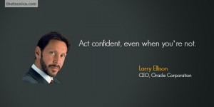 Larry Ellison (CEO, Oracle Corporation)