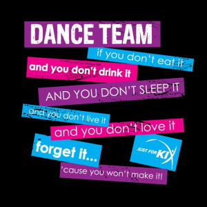 Dance Team Saying