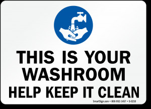 keep bathroom clean signs notices to keep toilet clean house