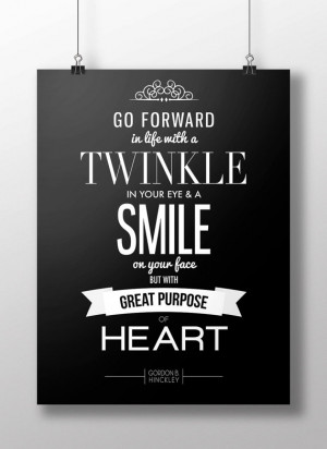 Quote Poster Black & White Motivational LDS Mormon Art Gordon ...