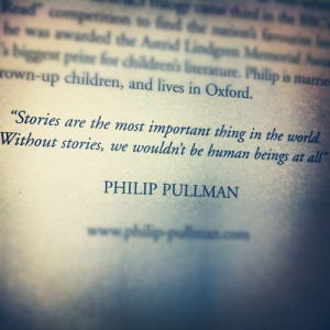 philip pullman story quote
