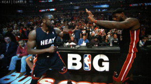 gif swag NBA Basketball heat wade LeBron James Dwyane Wade Miami Heat ...