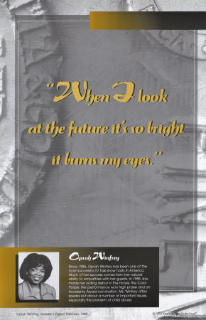Movies - Inspirational Quotations - Oprah Winfrey