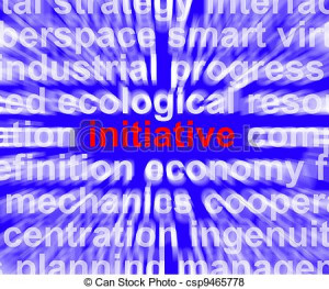 Stock Illustration - Initiative Word Means Leadership Inventiveness ...