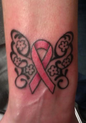 Inspiring Cancer Ribbon Tattoos Designs