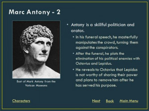 Mark Antony Rome | Mark Antony Julius Caesar Quotes