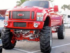 Big lifted ford F250 love this truck