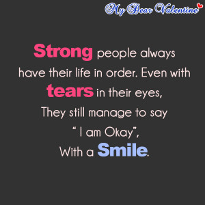 inspirational quotes - Strong people always have their
