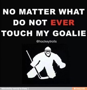 Hockey -> goalie