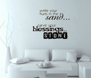 ... in the sand...in stone vinyl wall quote for home(China (Mainland