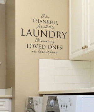 Black 'I Am Thankful for All the Laundry' Wall Quote on zulily today!