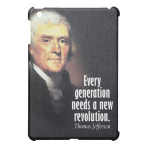 Thomas Jefferson Quote on Revolution iPad Mini Case