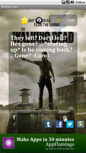 View bigger - Walking Dead Quotes for Android screenshot