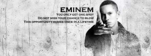 Inspiration From Eminem on FB Covers with Quotes
