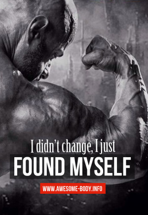 just found myself | Bodybuilding Quotes