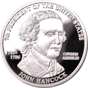 Sixth USCA: November 23, 1785 - John Hancock President Medallion