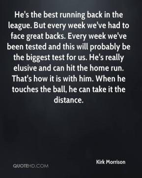 Kirk Morrison - He's the best running back in the league. But every ...