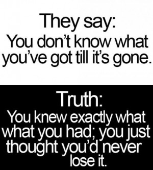 never take someone for granted