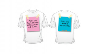 ... ka nang T-SHIRT na may mga My Amnesia Girl unforgettable quotes