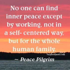 No one can find inner peace quotes