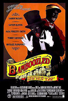 Promotional poster for Spike Lee 's movie Bamboozled (2000) shows an ...