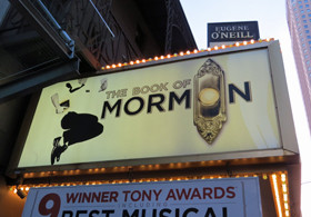 Book of Mormon on Broadway at Eugene O Neill Theatre