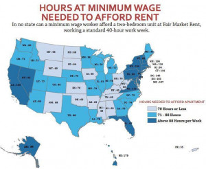 WORK HOURS TO PAY RENT