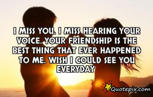 Miss You Hearing Your Voice
