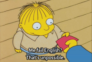 fail, hilarious, quote, text, cartoon, school, simpsons, the simpsons ...