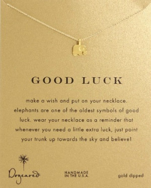 Dogeared Jewels Good Luck Elephant Reminder Necklace $56