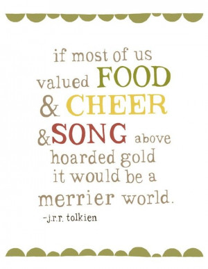 Great quote from J.R.R. Tolkein