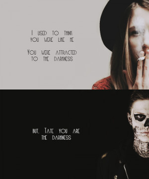 ... murder house, quotes, tate, tumblr, violet, coven, ahs quotes