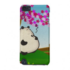 sleepy panda panda panda bear panda ipod case cartoon panda happy ...