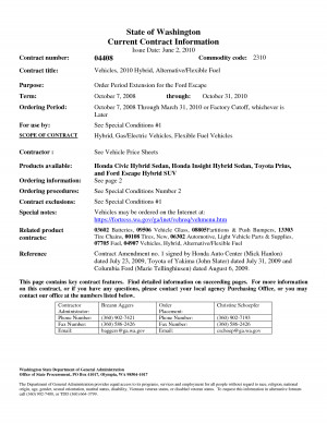 Fuel Contract Template