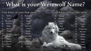 My Werewolf Name Is? by SubsonicFire