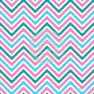 ... beauty fashion design. Chevron stripes with stepped edges. Blue, pink