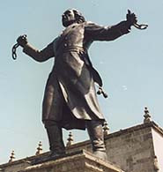 Statue in Mexico of Miguel Hidalgo y Costilla