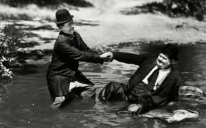 Laurel and Hardy in the 1937 movie Way Out West