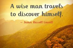 This inspiring quote by James Russell Lowell, a transcendentalist ...