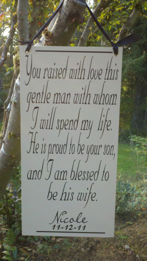 Mother of the Groom Gift, Wedding Sign. This is sure to bring happy ...