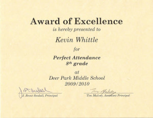 perfect attendance award wording, perfect attendance quotes, perfect ...