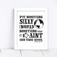 ... room decor, typography poster, wall art quote, Shel Silverstein