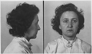 Mugshot of Ethel Rosenberg, sentenced to death for violating the ...