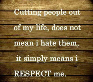 Cutting people out of your life