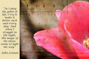 Magic of Music quote inspirational expression flower rose famous John ...