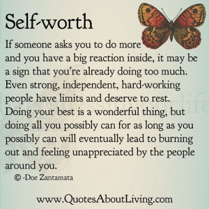 ... about feeling unappreciated | Quotes About Living – Doe Zantamata