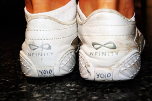 Nfinity Cheer Shoes Quotes Writing on your nfinity's.