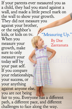 Measuring Up - By Doe Zantamata