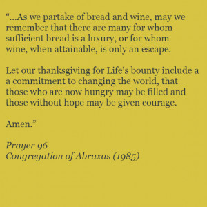Appetizing Thoughts: “Bless this Food, Ancient & Contemporary Graces ...
